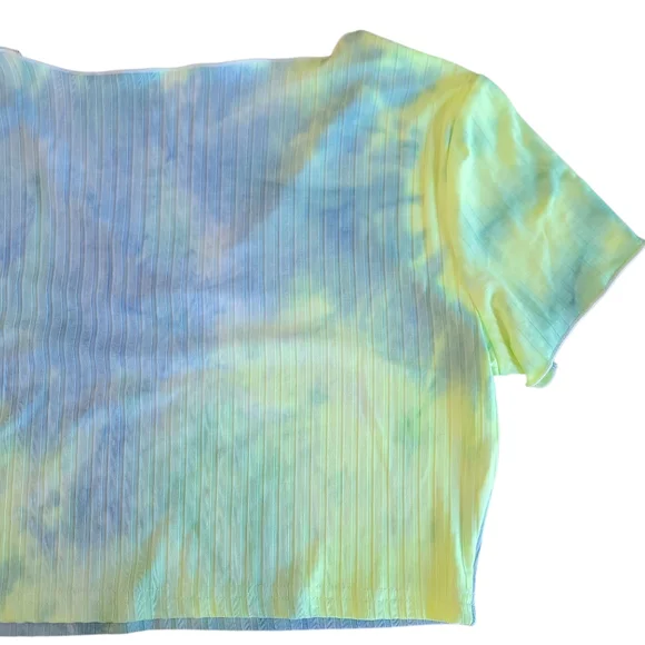 SHEIN Tie-Dye V-Neck Crop Top Size M - Picture 8 of 10